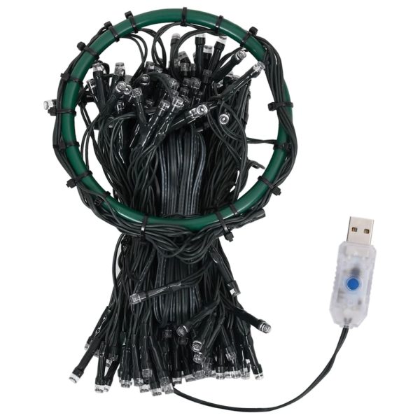 Cordão de luzes árvore de Natal 250 luzes LED 250cm branco frio - Image 4