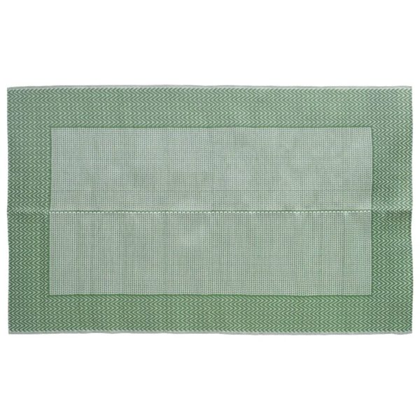 Tapete de exterior 140x200 cm PP verde - Image 2