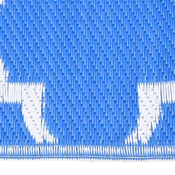 Tapete de exterior 120x180 cm PP azul - Image 3