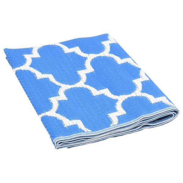 Tapete de exterior 120x180 cm PP azul - Image 5