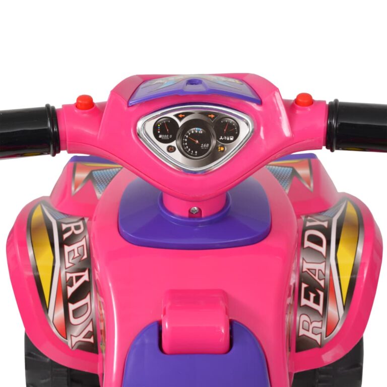 Moto4 para crianças com som e luz rosa e roxo - Image 4