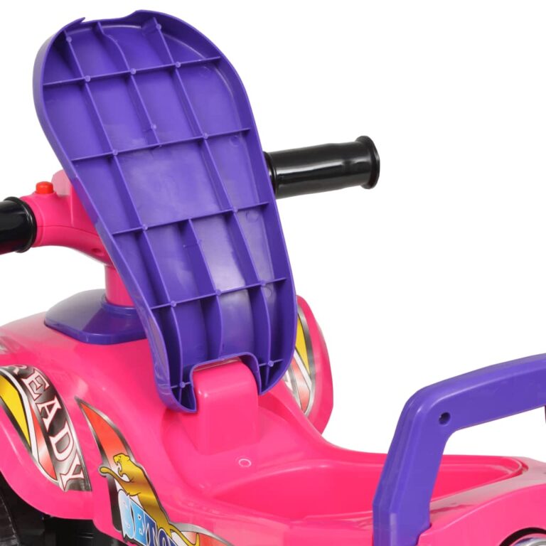 Moto4 para crianças com som e luz rosa e roxo - Image 7