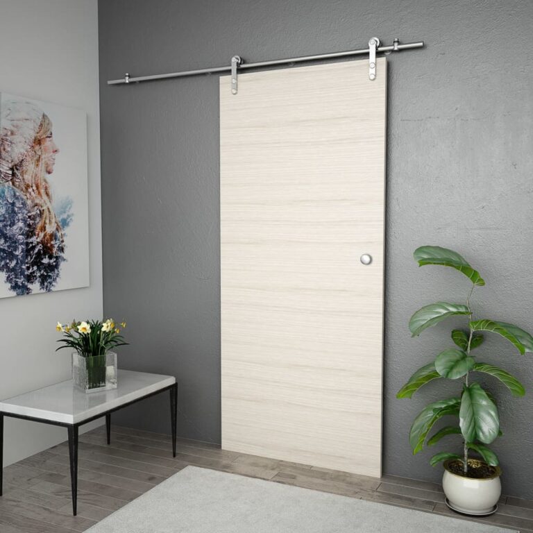 Kit ferragens p/ porta deslizante 183cm aço inoxidável prateado - Image 3
