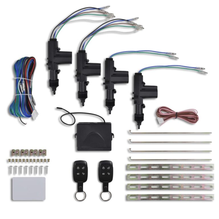 Sistema fecho central + 2 comandos + 4 motores 12 V universal