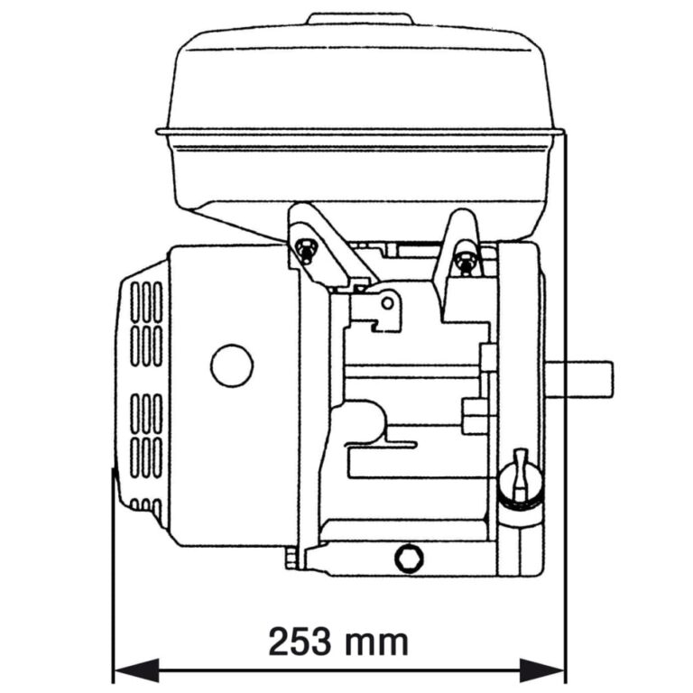 Motor a gasolina 6,5 CV 4,8 kW preto - Image 8