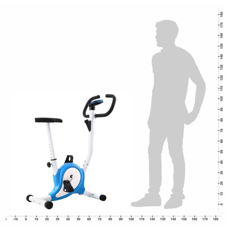 Bicicleta estática com resistência por cinta azul - Image 11