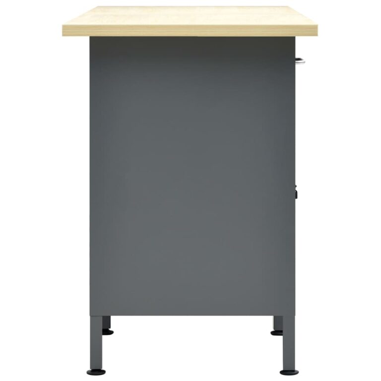 Bancada de trabalho 160x60x85 cm aço preto - Image 5
