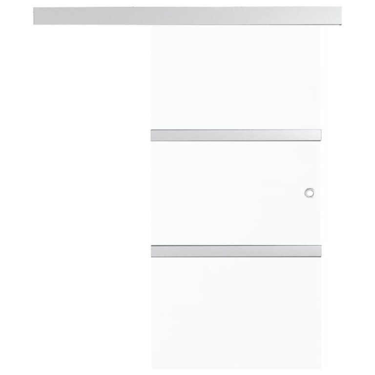 Porta deslizante batente suave vidro ESG/alumínio 76x205 cm - Image 4