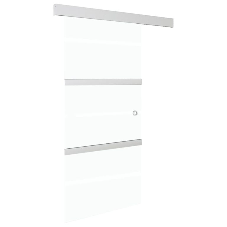 Porta deslizante batente suave vidro ESG/alumínio 90x205 cm - Image 2