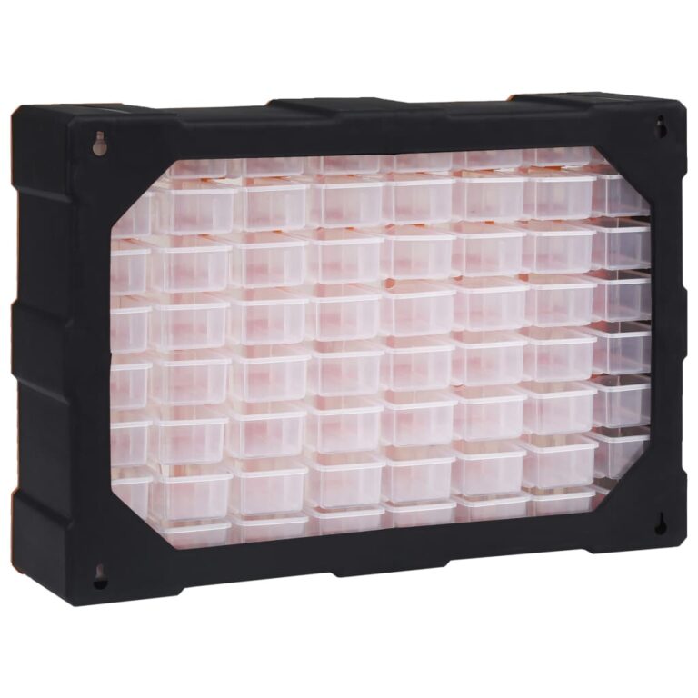 Caixa organizadora com 64 gavetas 52x16x37,5 cm - Image 4
