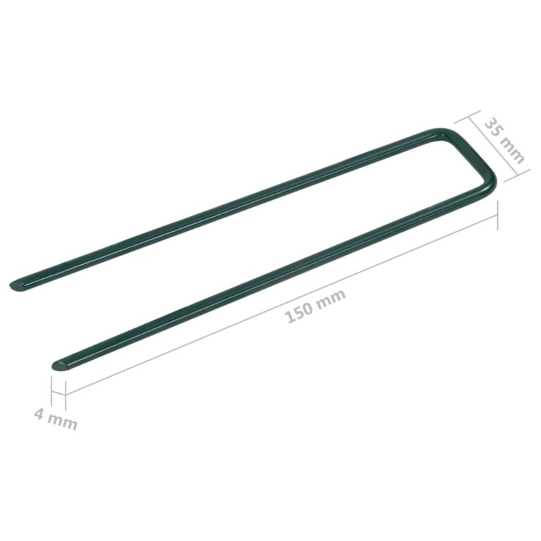 Grampos para relva artificial em forma de U 20 pcs ferro - Image 6