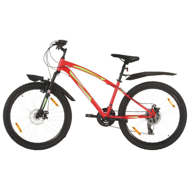 Bicicleta de montanha 21 velocidades roda 26" 36 cm vermelho