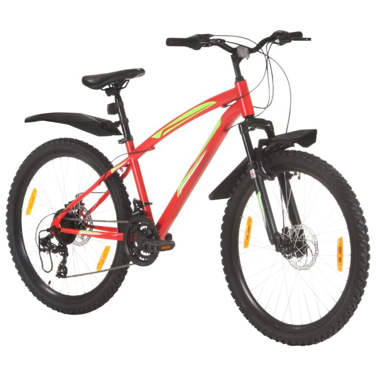 Bicicleta de montanha 21 velocidades roda 26" 36 cm vermelho - Image 2