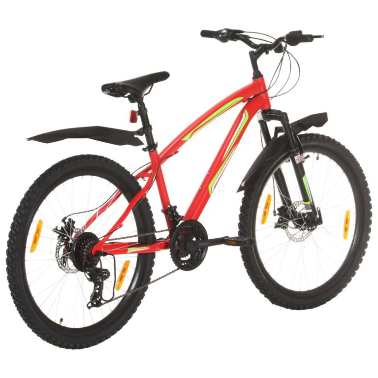 Bicicleta de montanha 21 velocidades roda 26" 36 cm vermelho - Image 3