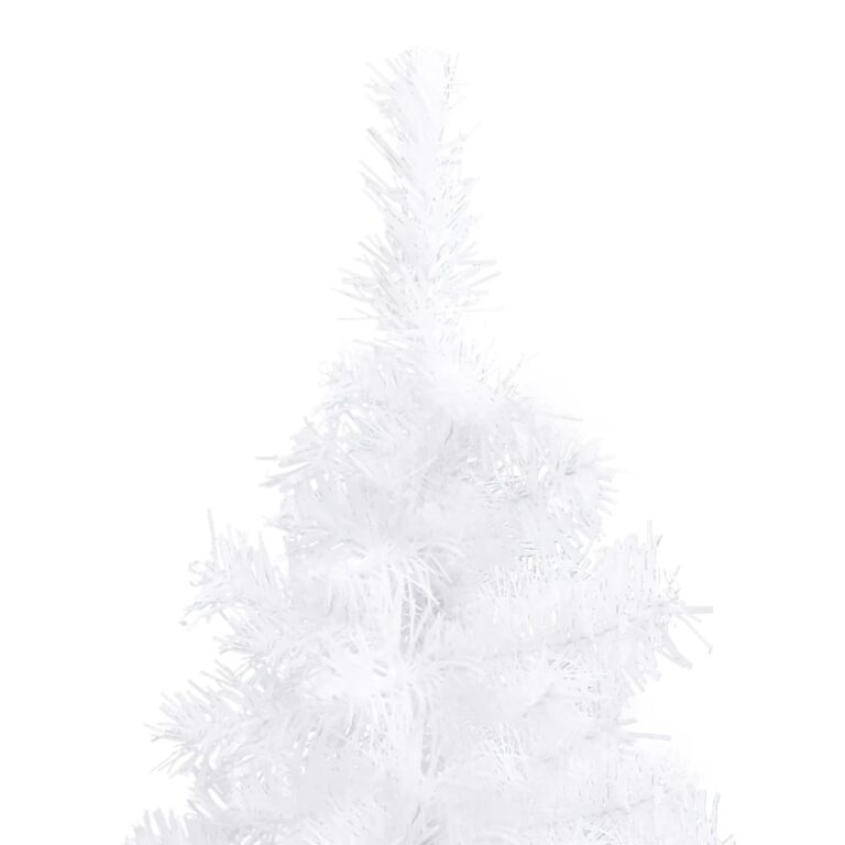 Árvore de Natal artificial de canto 150 cm PVC branco - Image 6