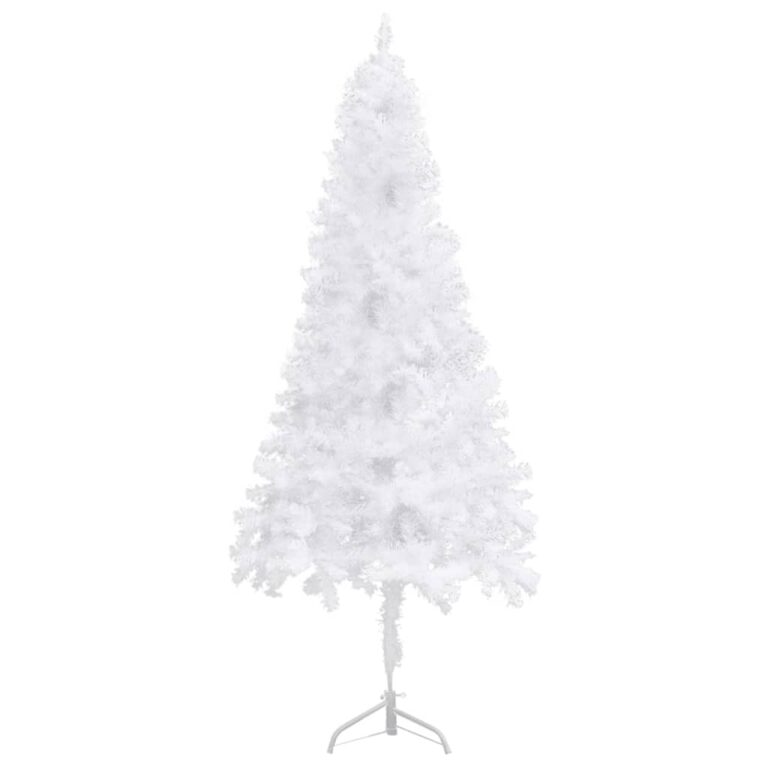 Árvore de Natal artificial de canto 180 cm PVC branco - Image 3