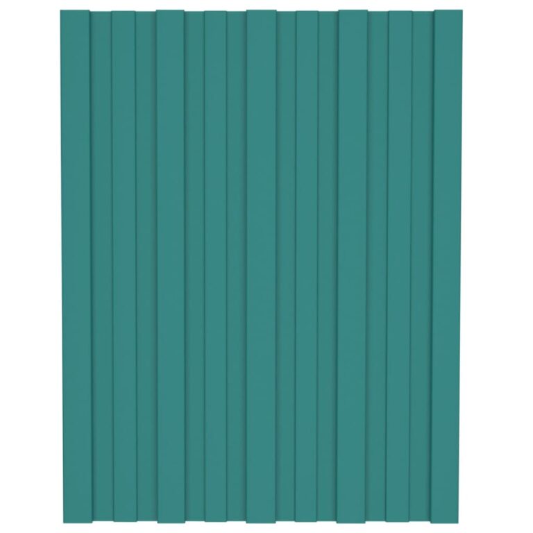 Painéis de telhado 36 pcs 60x45 cm aço galvanizado verde - Image 2
