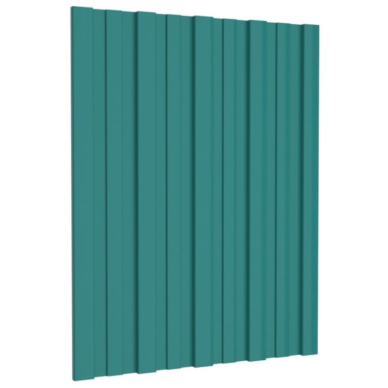 Painéis de telhado 36 pcs 60x45 cm aço galvanizado verde - Image 3