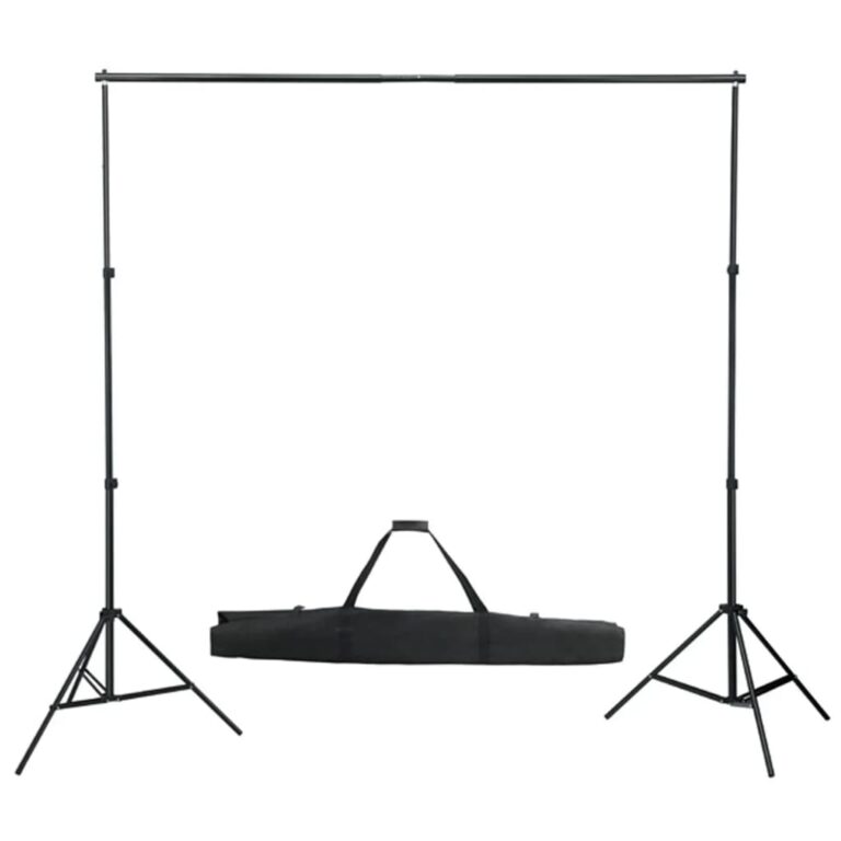 Kit de estúdio fotográfico com conjunto de iluminação e fundo - Image 6