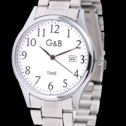 RELOJ GB CAB.METAL RED. PNP CLASSIC C/FECHA