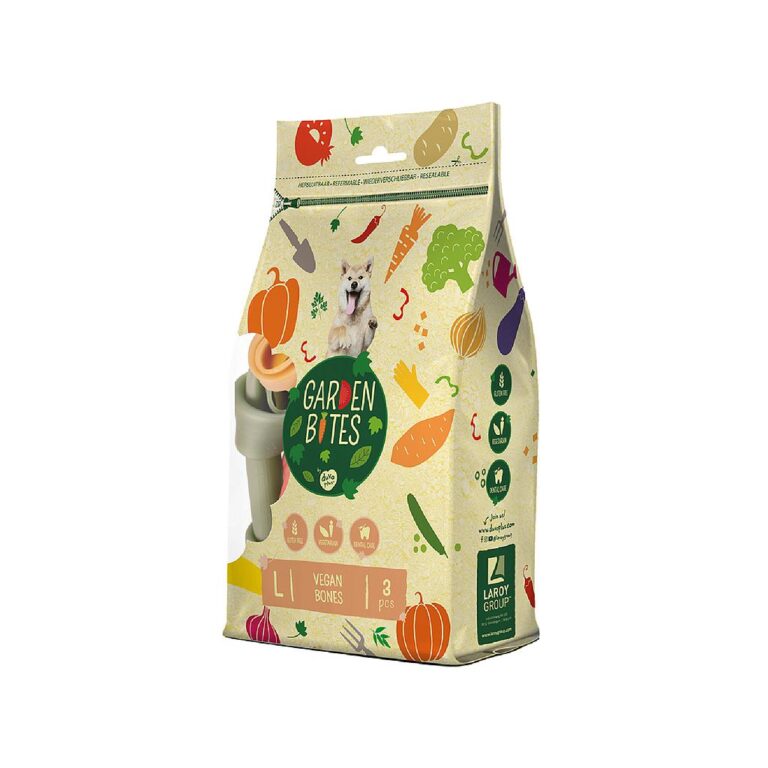 DUVO GARDEN BITES VEGGIE VEGAN BONES (BLISTER T-L 14.5 CM 270 GR ( 3 UNI ))