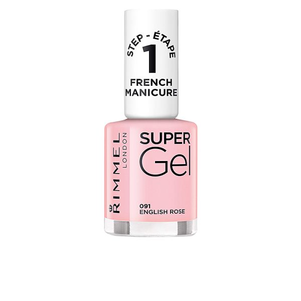RIMMEL LONDON MANICURA FRANCESA super gel #091-Rosa inglesa