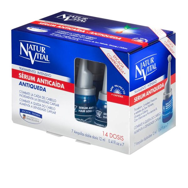 NATUR VITAL SERUM ANTICAIDA Tratamiento intensivo 7 ampollas x 12 ml