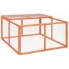 Conejera 124x120x60 cm madera maciza de abeto