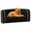 Sofá plegable para perros 76x71x30 cm cojín lino negro - Imagen 2