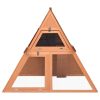 Conejera 152x127x109,5 cm madera maciza de abeto - Imagen 3