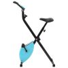Bicicleta X estática magnética com medição pulso preto e azul - Image 2