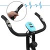 Bicicleta X estática magnética com medição pulso preto e azul - Image 7