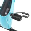 Bicicleta X estática magnética com medição pulso preto e azul - Image 9
