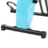 Bicicleta X estática magnética com medição pulso preto e azul - Image 10