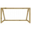 Baliza de futebol com rede 160x100x80 cm pinho impregnado - Image 2