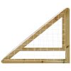 Baliza de futebol com rede 160x100x80 cm pinho impregnado - Image 3