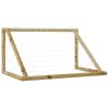 Baliza de futebol com rede 160x100x80 cm pinho impregnado - Image 4