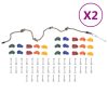 Pedras de escalada com corda 50 pcs multicolorido