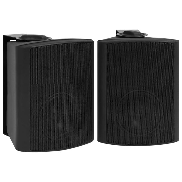 Colunas de som para parede interior/exterior 2 pcs 100 W preto - Image 2