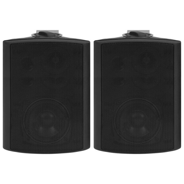 Colunas de som para parede interior/exterior 2 pcs 100 W preto - Image 3