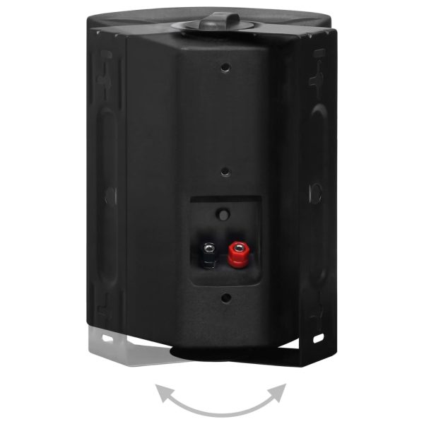 Colunas de som para parede interior/exterior 2 pcs 100 W preto - Image 6