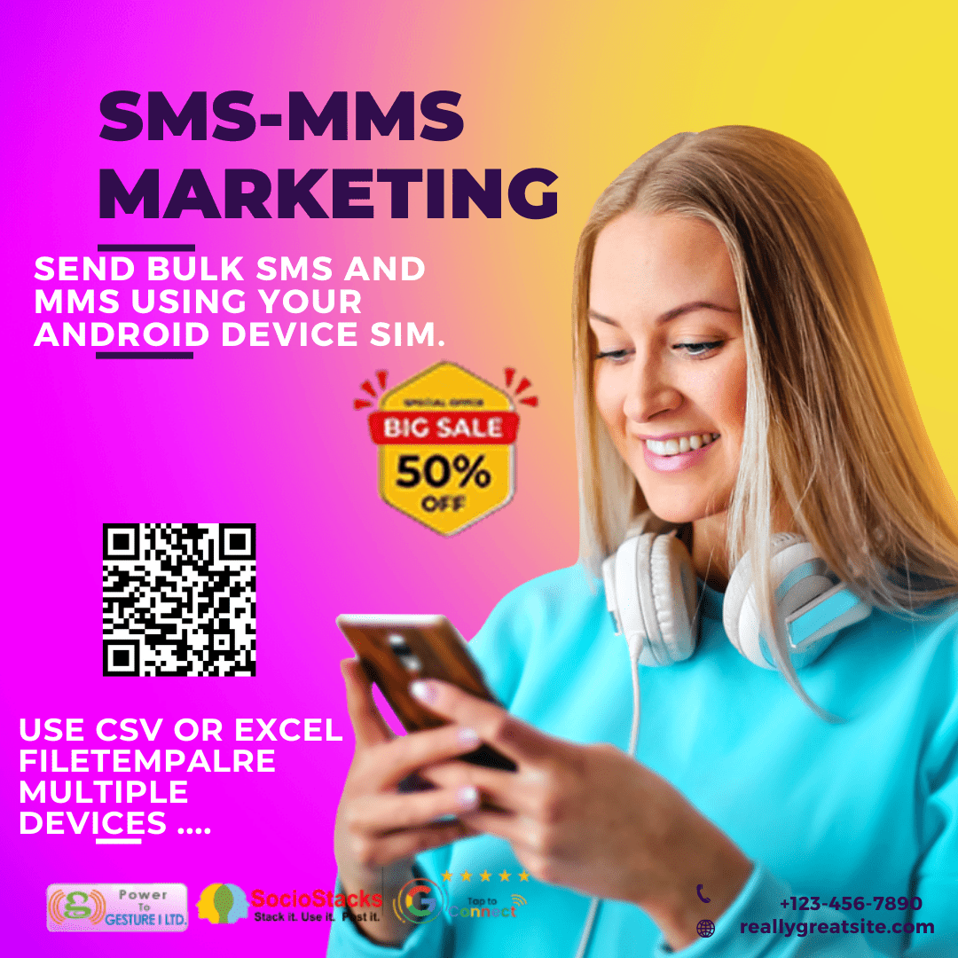 Turn your Android phone into a professional SMS gateway. Send bulk messages, automate campaigns, and manage contacts with API integration. Trusted by 2500+ companies. Start with 250 SMS/month. No per-message fees.