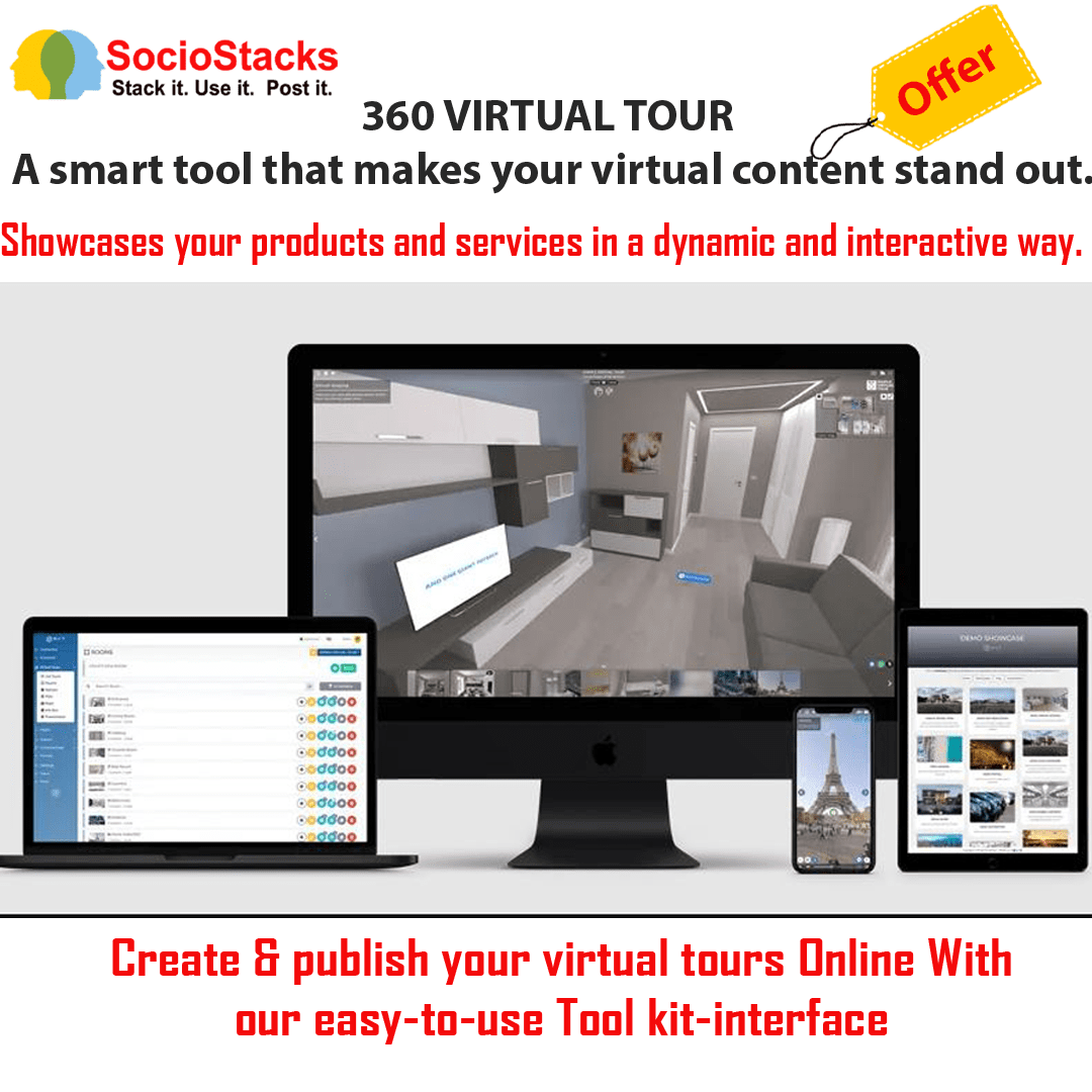 Create stunning 360 virtual tours in minutes with AI-powered features, live meetings, 3D views, and e-commerce integration. Perfect for real estate, tourism, events, and retail. Start free today!