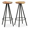 Conjunto de bar 3 pcs madeira recuperada maciça - Image 4