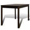 Conjunto Mesa com 4 Cadeiras / Madeira - Marrom - Image 3