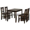 Conjunto Mesa com 4 Cadeiras / Madeira - Marrom - Image 5