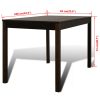 Conjunto Mesa com 4 Cadeiras / Madeira - Marrom - Image 7