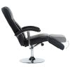 Poltrona de TV couro artificial preto - Image 4