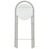 3 pcs conjunto de bar com prateleiras de madeira e aço branco - Image 10