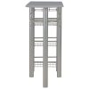 3 pcs conjunto de bar com prateleiras madeira e aço cinzento - Image 4